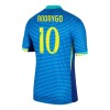 Brasil Rodrygo 10 Borte 2024 - Herre Fotballdrakt